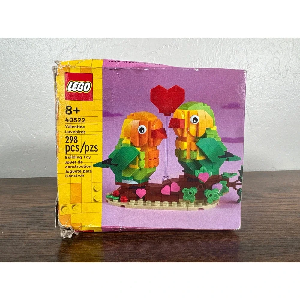LEGO Valentine Lovebirds 40522 Seasonal Building Kit 298 Pc Retired New Box Wear